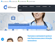 Tablet Screenshot of clinicadesintoxicacao.com.br